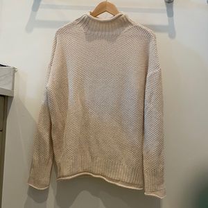 Cream mock neck sweater